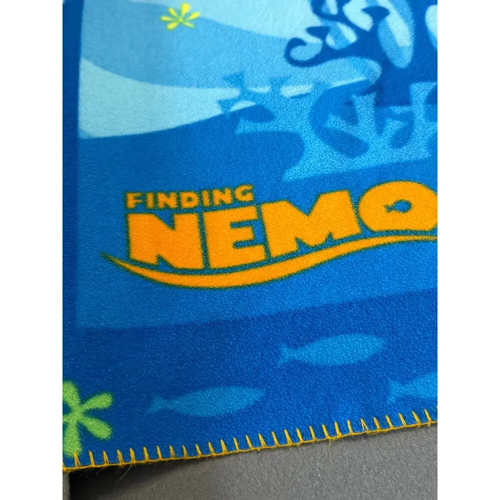 Disney Pixar Finding Nemo Dory Nemo Blue Fleece Throw Blanket Kids 46x60 Movie